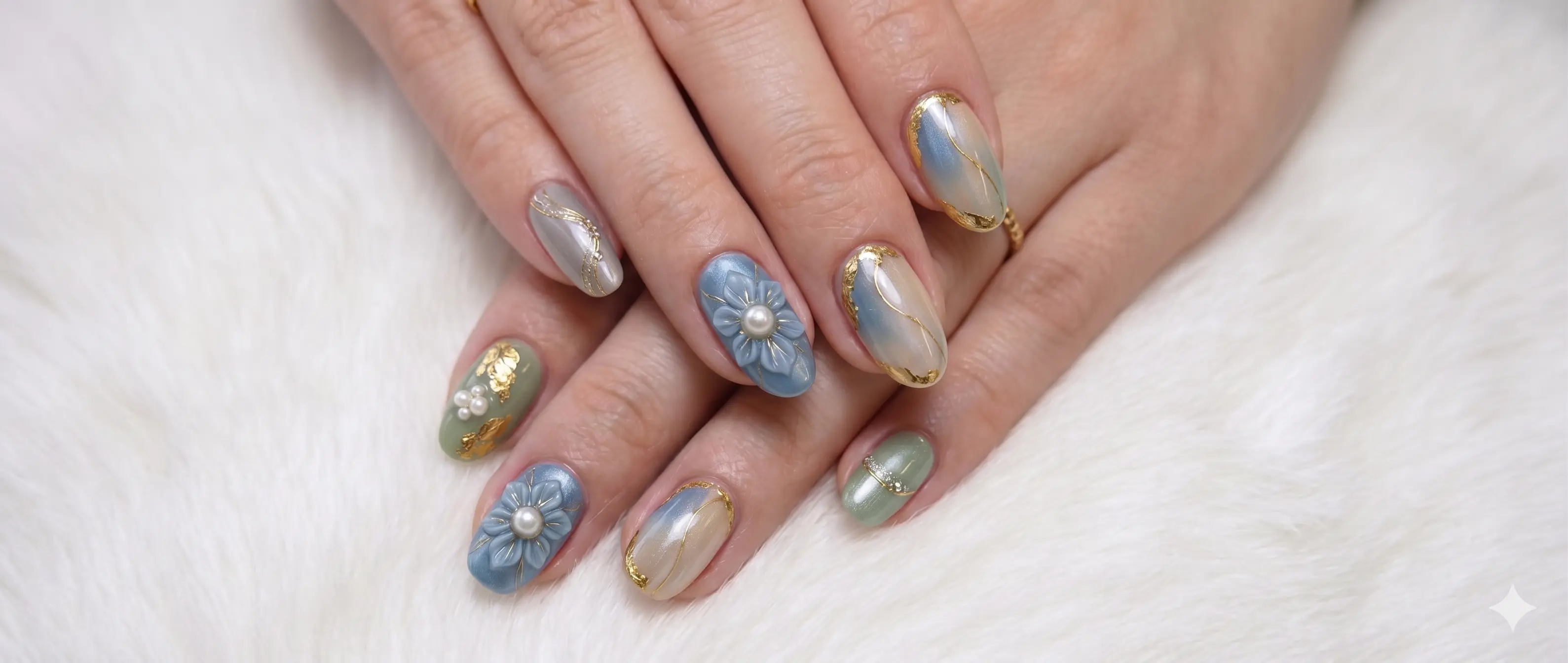 アートネイル ブルー