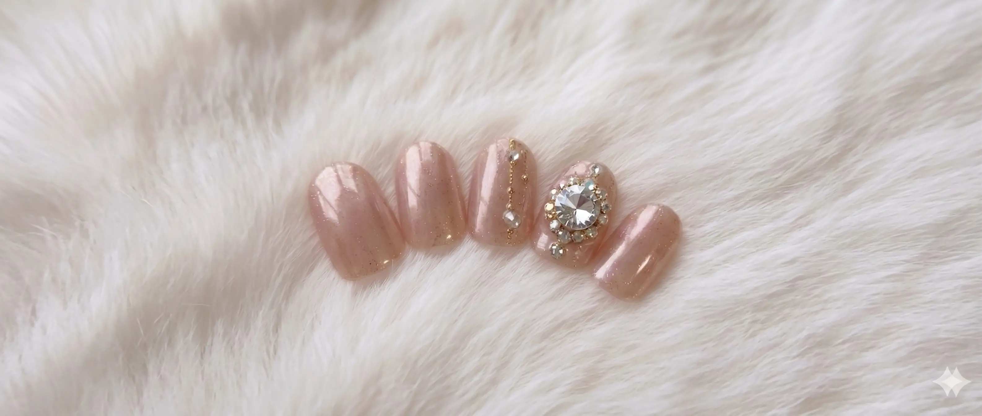 ネイルチップ ベージュピンク