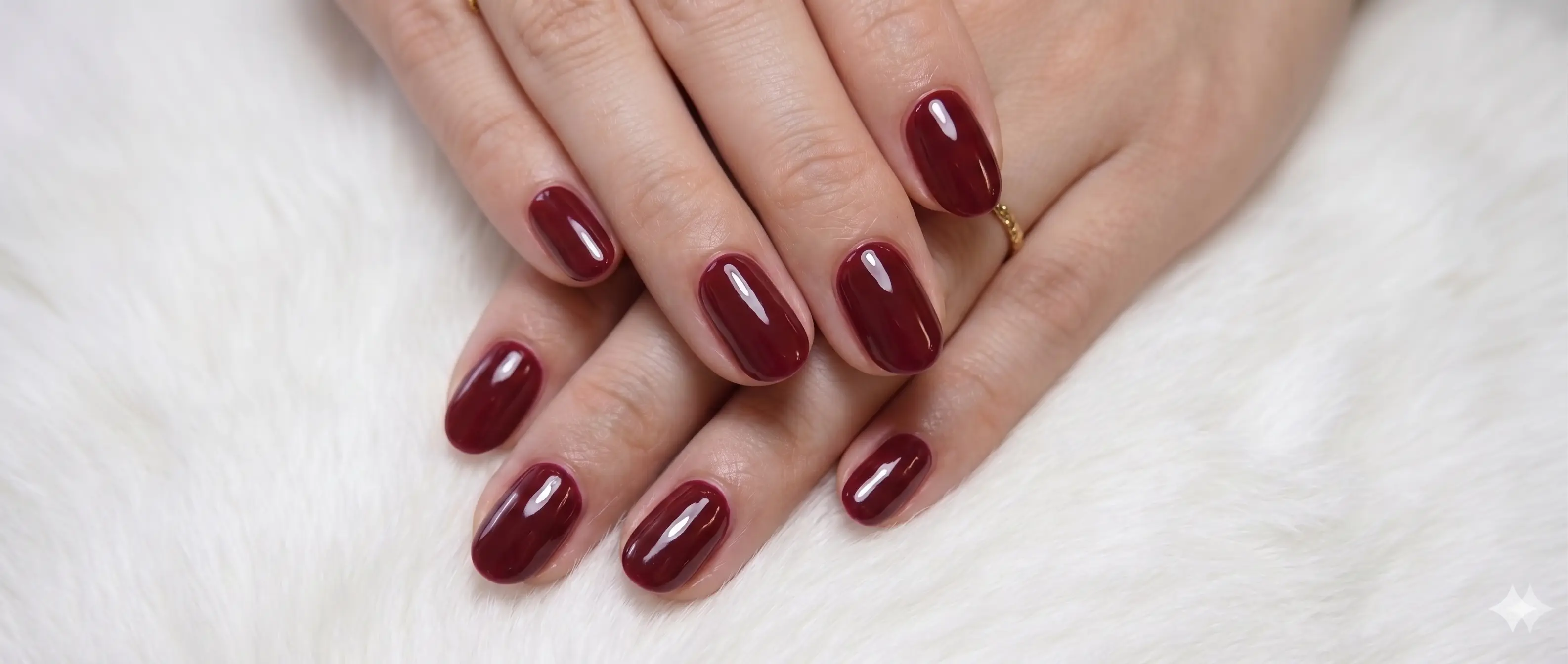 シンプルネイル レッド